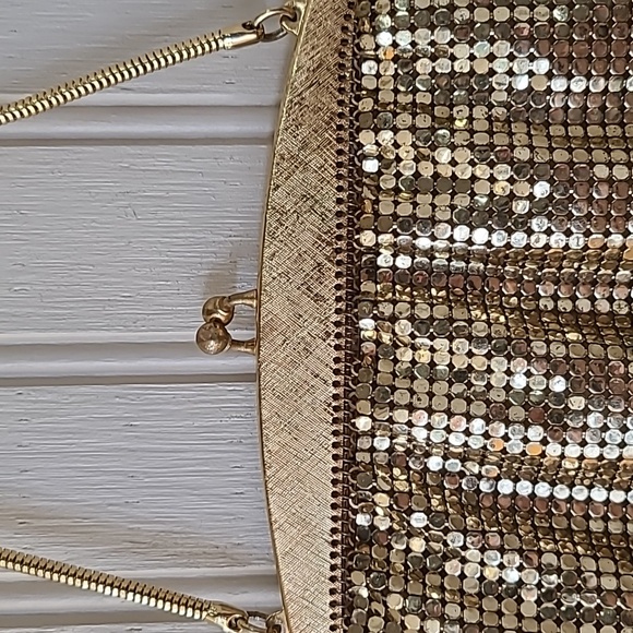 Vintage Gold Mesh Whiting and Davis Purse - Picture 5 of 13